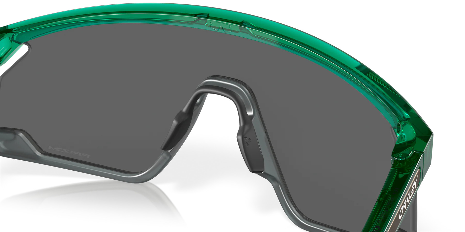 Oakley Sports Sunglasses 9237-05 BXTR Metal Trans Viridian Prizm Black
