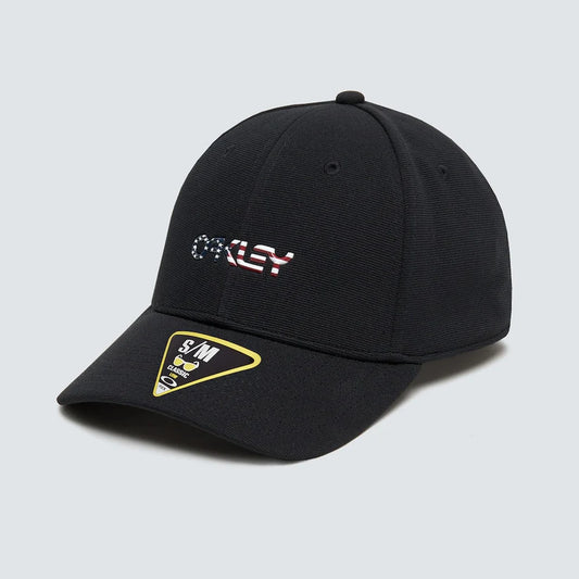 Oakley 6 PANEL STRETCH METALLIC HAT black/american flag Cap