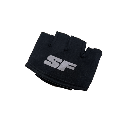 SF Pro Cricket Fielding and Catching Gloves for Adults - Half Finger, Lightweight Training Gloves with Strategic Padding and Secure Grip