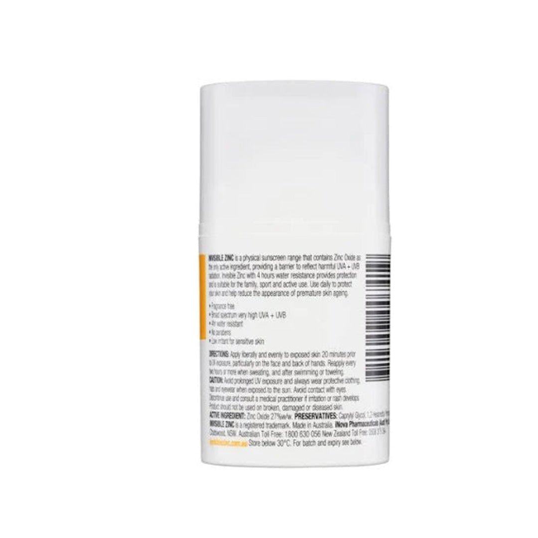 Invisible Zinc 4HR Resistant SPF50+ - Cric Studio