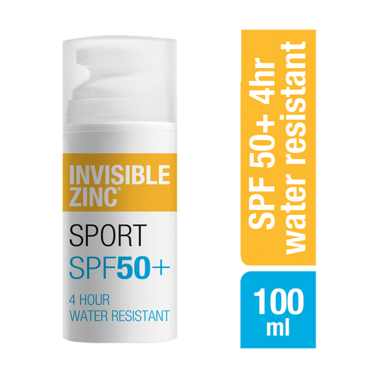 INVISIBLE ZINC SPORT Mineral Sunscreen SPF 50+ Cream 100mL