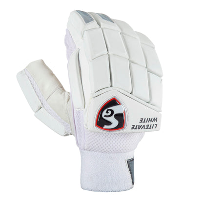 SG Litevate White Batting Gloves