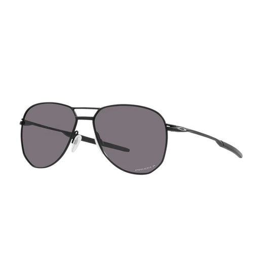 Oakley Sports Sunglasses 6050-01 Contrail TI Satin Black Prizm grey Polarized