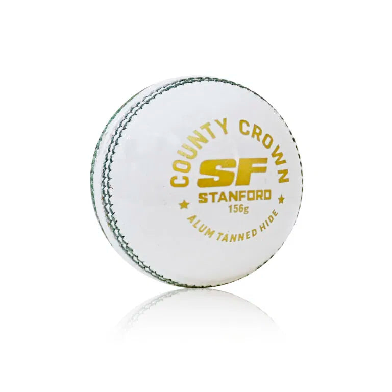 SF County Crown Leather Ball White