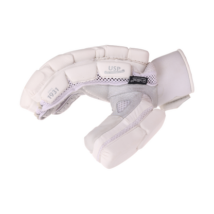 SG Hilite White Batting Gloves