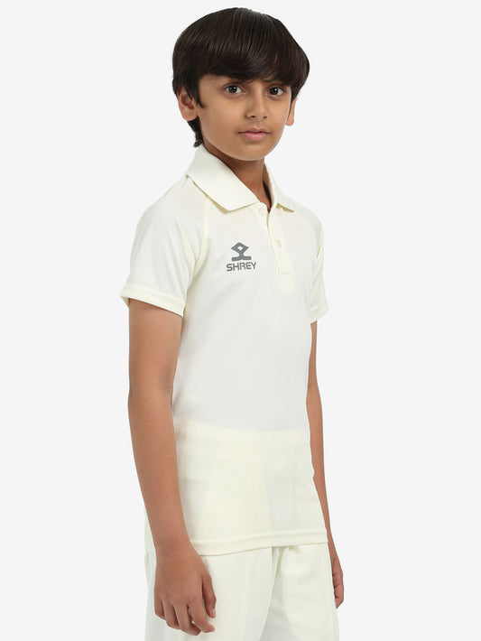 Shrey Cricket Match Shirt Short Sleeve - Junior