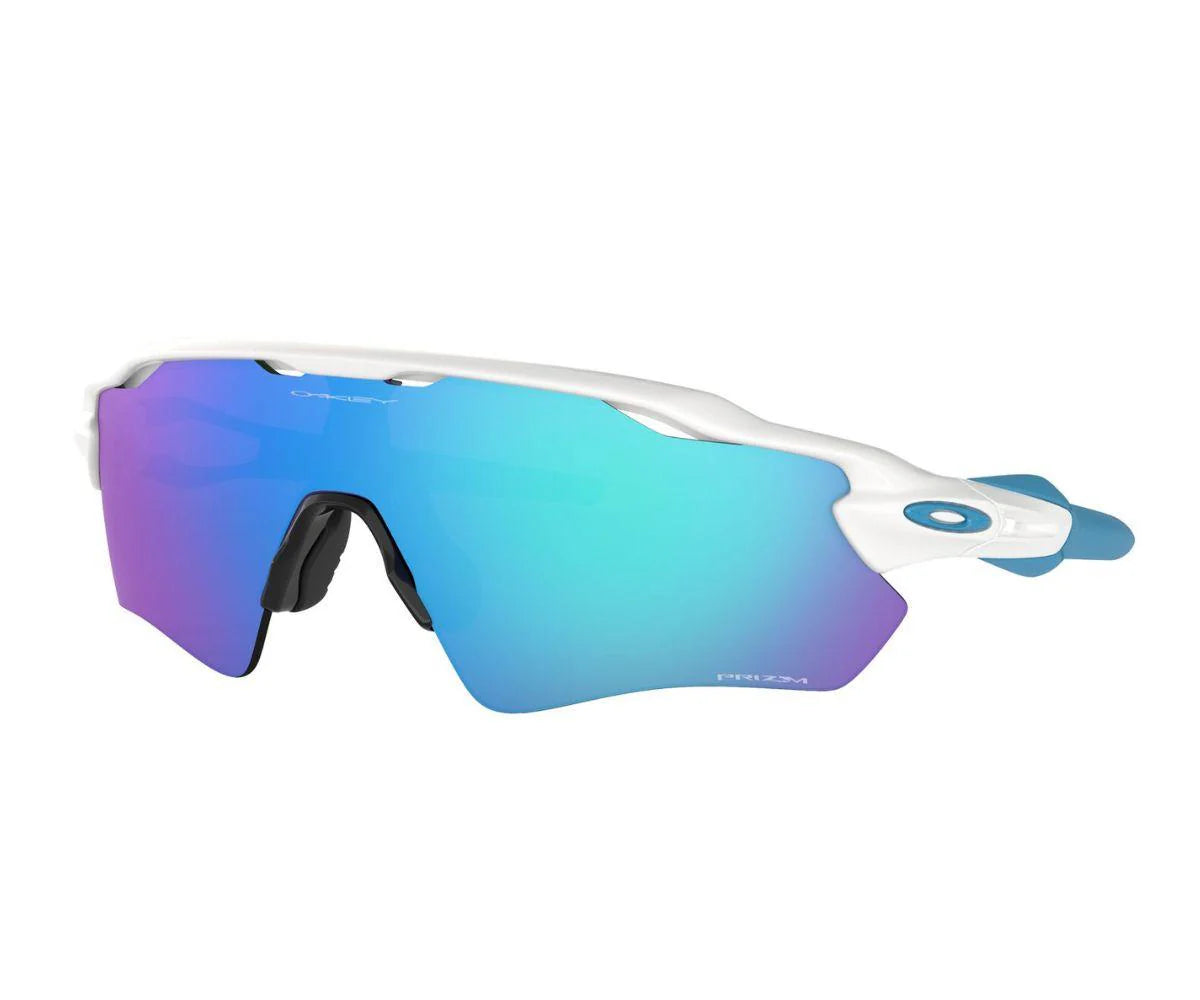 Oakley Sports Sunglasses 9208-57 Radar EV Path Polished White Prizm Sapphire