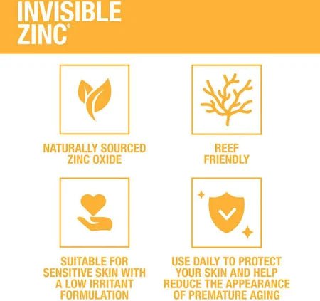 Invisible Zinc 4HR Resistant SPF50+ - Cric Studio